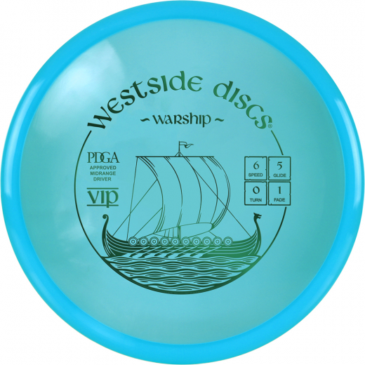 Westside Discs VIP Warship Turquoise i gruppen UTOMHUSSPEL / Disc Golf & frisbee hos Spelexperten (13066)