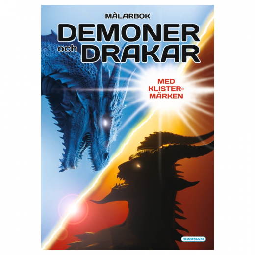 Målarbok: Demoner och drakar i gruppen LEKSAKER / Skapa & måla / Skriva och Rita / Målarböcker hos Spelexperten (132311)