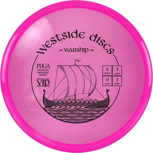 Westside Discs VIP Warship Pink i gruppen UTOMHUSSPEL / Disc Golf & frisbee hos Spelexperten (13787)