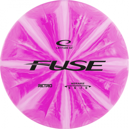 Latitude 64° Retro Burst Fuse Pink/White i gruppen UTOMHUSSPEL / Disc Golf & frisbee hos Spelexperten (14341)
