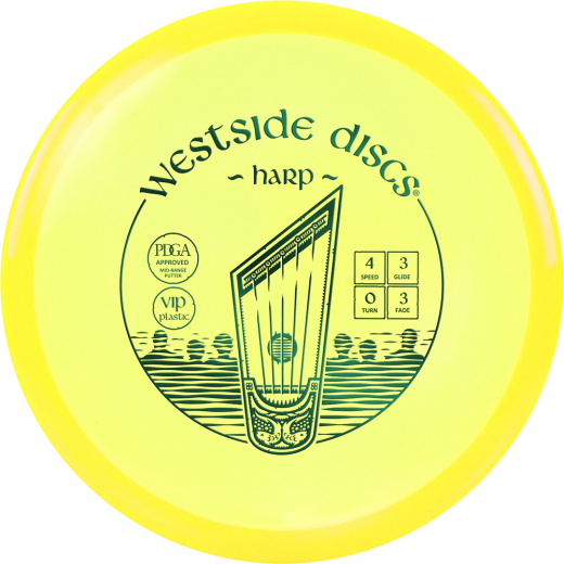 Westside Discs VIP Harp Yellow i gruppen UTOMHUSSPEL / Disc Golf & frisbee hos Spelexperten (14690)