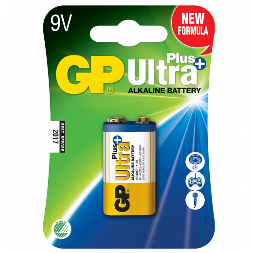 GP Ultra Plus 9V-batteri, 6LR61, 1-pack i gruppen  hos Spelexperten (151125)