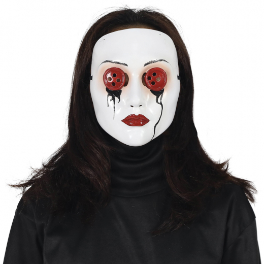 Buttoned Up Mask i gruppen LEKSAKER / Utklädnad / Halloween / Masker hos Spelexperten (1545)