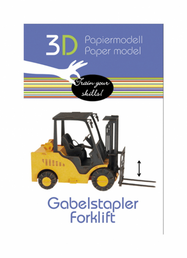 3D papperspussel, Gaffeltruck i gruppen PUSSEL / Modellbyggen hos Spelexperten (158587)
