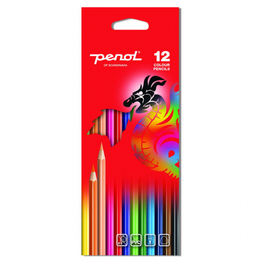 Penol Standard Färgpenna 12-pack i gruppen LEKSAKER / Skapa & måla hos Spelexperten (16000109)