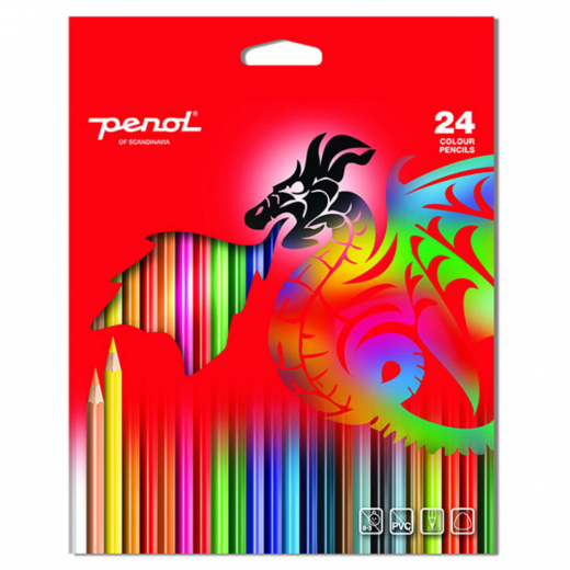 Penol Standard Färgpenna 24-pack i gruppen LEKSAKER / Skapa & måla hos Spelexperten (16000111)
