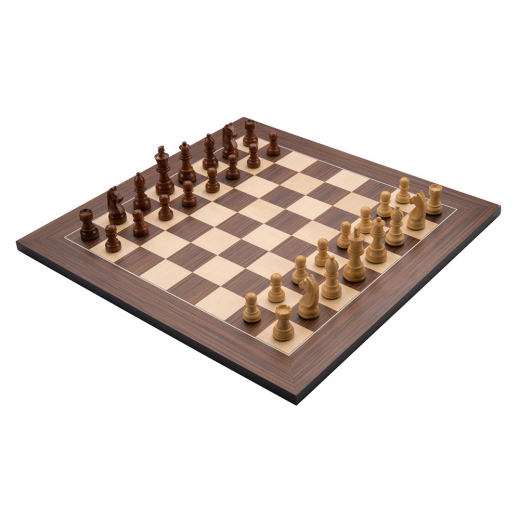 Longfield Chess Set Walnut 40 mm i gruppen SÄLLSKAPSSPEL / Schack hos Spelexperten (170491)