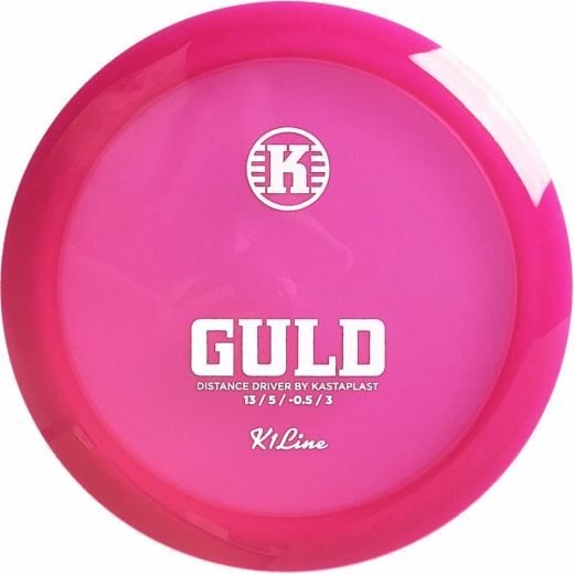 Kastaplast K1 Guld Pink Hot Transparent i gruppen UTOMHUSSPEL / Disc Golf & frisbee / Distance Drivers hos Spelexperten (17293)