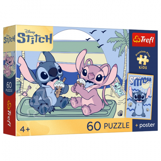 Trefl Pussel: Playtime With Stitch 60 Bitar i gruppen PUSSEL / Barnpussel hos Spelexperten (17430)