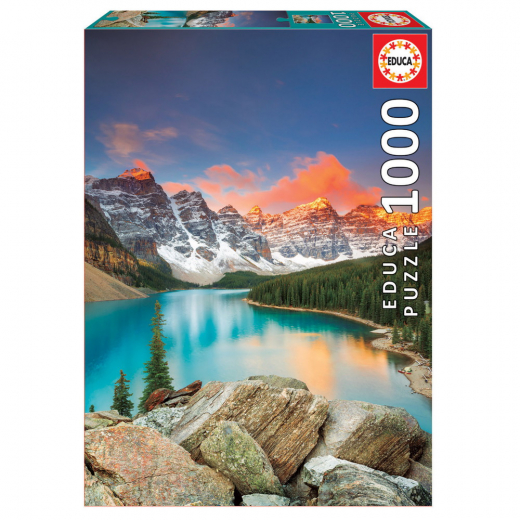 Educa Pussel: Moraine Lake, Banff National Park, Canada 1000 Bitar i gruppen  hos Spelexperten (17739)