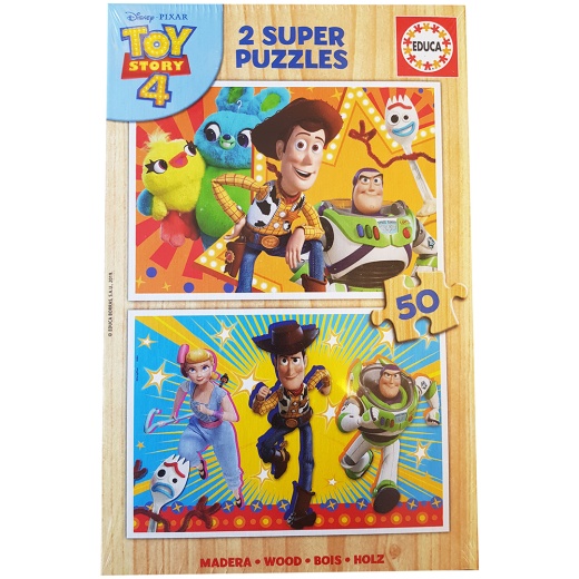 Educa Träpussel Toy Story 4 2x50 Bitar i gruppen  hos Spelexperten (18084)
