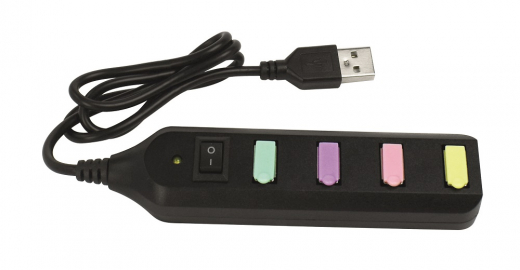 Mini USB Hub 4 portar svart i gruppen LEKSAKER / Roliga prylar / Mobiltillbehör hos Spelexperten (181006)