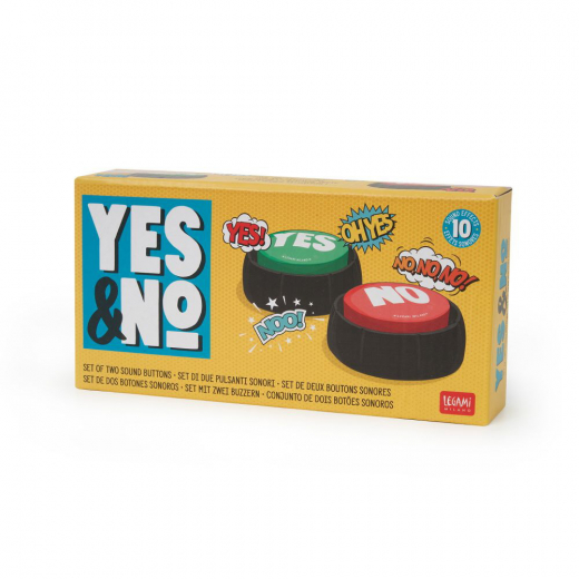 Yes & No, set med två ljudknappar i gruppen LEKSAKER / Roliga prylar hos Spelexperten (184021)