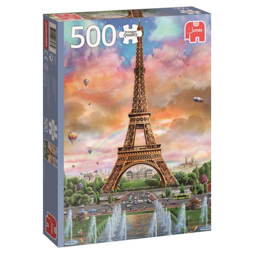 Jumbo Pussel - Eiffel Tower, Paris 500 Bitar i gruppen  hos Spelexperten (18533)