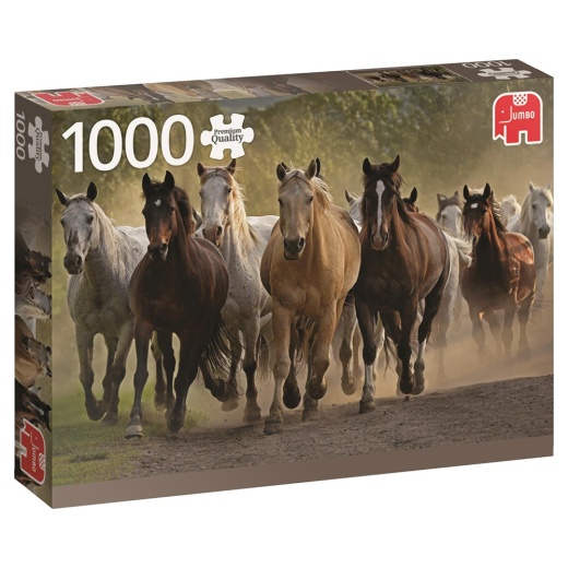 Jumbo Pussel - Team of horses 1000 Bitar i gruppen  hos Spelexperten (18541)