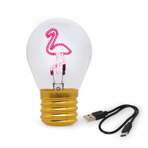 Bulb Fiction - Flamingo i gruppen LEKSAKER / Inredning / Lampor hos Spelexperten (189357)