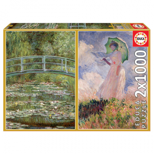 Educa Pussel: Claude Monet 2x1000 Bitar i gruppen  hos Spelexperten (19270)