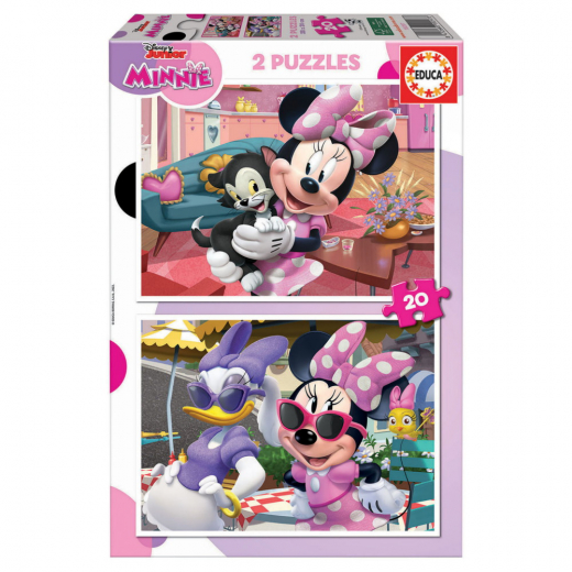 Educa Pussel: Disney Mimmi Pigg 2x20 Bitar i gruppen  hos Spelexperten (19297)
