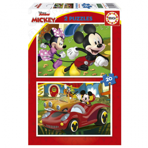 Educa Pussel: Disney Musse Pigg 2x20 Bitar i gruppen  hos Spelexperten (19311)