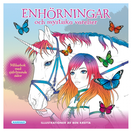Enhärningar Och Mystiska Varelser Målarbok i gruppen LEKSAKER / Skapa & måla hos Spelexperten (196025)