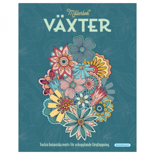 Målarbok Växter i gruppen LEKSAKER / Skapa & måla / Skriva och Rita / Målarböcker hos Spelexperten (196031)