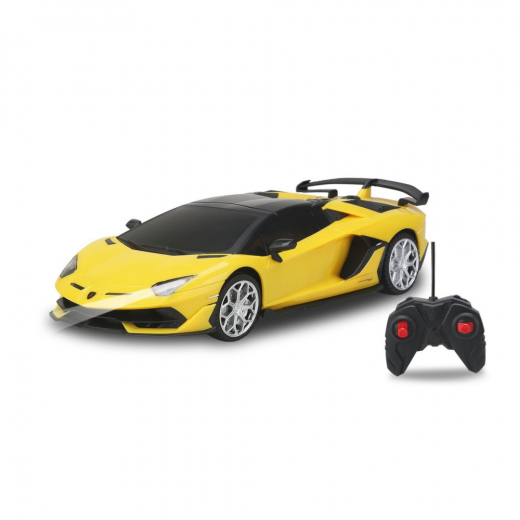 Koolspeed Lamborghini Aventador SVJ RC 1:24 i gruppen LEKSAKER / Radiostyrt hos Spelexperten (20123006-Gul)