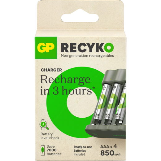 GP Recyko Everyday Batteriladdare Med Batterier i gruppen LEKSAKER / Batterier & laddare hos Spelexperten (202260)