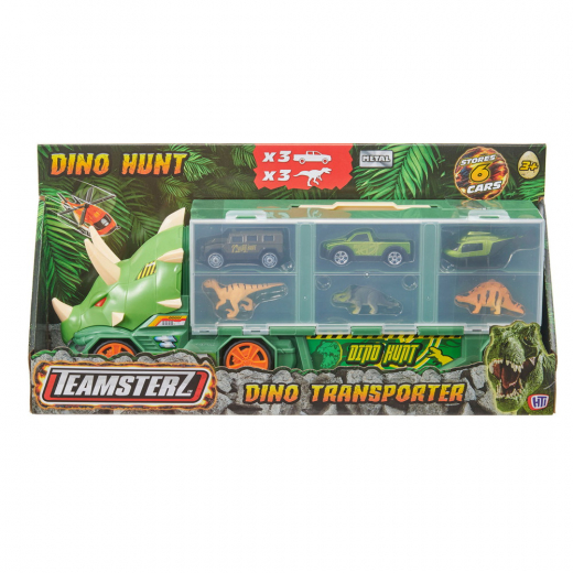 Teamsterz Dino Hunt - Dino Transporter i gruppen LEKSAKER / Leksaksfordon hos Spelexperten (20226055)