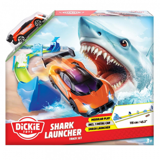 Dickie Toys - Shark Launcher Track Set i gruppen LEKSAKER / Leksaksfordon hos Spelexperten (203333000)