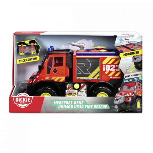 Dickie Toys - Mercedes Benz Unimog U530 Brandbil i gruppen LEKSAKER / Leksaksfordon hos Spelexperten (203719033)