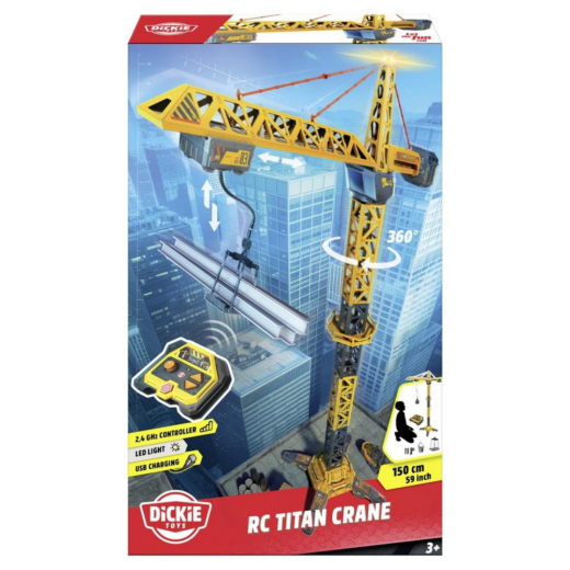 Radiostyrd kran - Titan Crane i gruppen LEKSAKER / Radiostyrt hos Spelexperten (203729023)