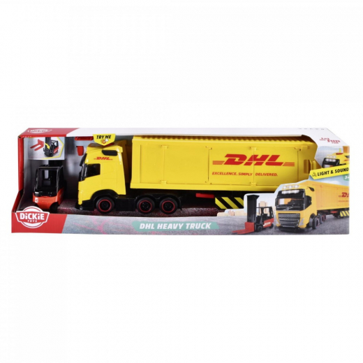 Dickie Toys - DHL Transportlastbil  i gruppen LEKSAKER / Leksaksfordon hos Spelexperten (203747018)