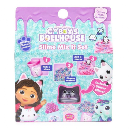 Gabby's Dollhouse - Slime Mix It Set i gruppen LEKSAKER / Figurer och lekset / Gabby's Dollhouse hos Spelexperten (204-700009)