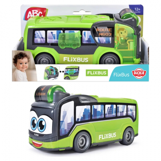 ABC Flixbus Leksaksbuss Grön i gruppen LEKSAKER / Leksaksfordon hos Spelexperten (204113001)