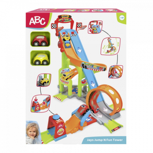 ABC Jays Jump N Fun Tower Bilbana i gruppen LEKSAKER / Leksaksfordon hos Spelexperten (204117002)