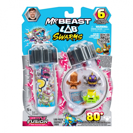 Mr.Beast Lab Swarms Battle Fusion 6 Pk i gruppen LEKSAKER / Figurer och lekset / Mr Beast Lab hos Spelexperten (20440)