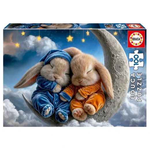 Educa Pussel: Bunny Dreams 100 Bitar i gruppen PUSSEL / Educa hos Spelexperten (20498)