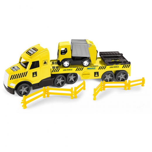 Wader Magic Truck Technic Flak Lastbil Och Sopbil i gruppen LEKSAKER / Leksaksfordon hos Spelexperten (21025024)