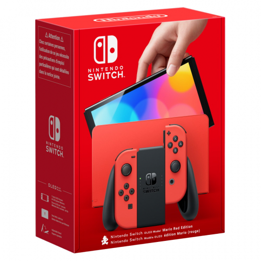 Nintendo Switch - OLED Model Mario Red Edition i gruppen SÄLLSKAPSSPEL / TV-spel / Nintendo Switch hos Spelexperten (210306)