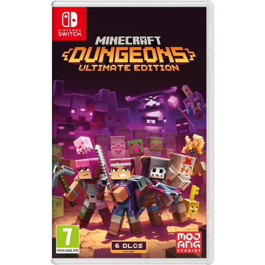 Minecraft Dungeons: Ultimate Edition - Nintendo Switch i gruppen SÄLLSKAPSSPEL hos Spelexperten (211193)