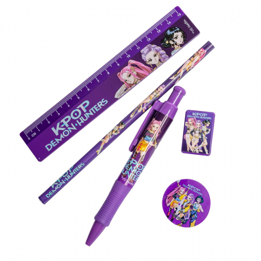 KPop Demon Hunters Stationary Set 5 delar i gruppen LEKSAKER / Skapa & måla / Skriva och Rita hos Spelexperten (2112055-SR2511456)