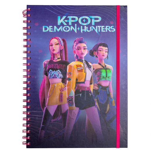 KPop Demon Hunters - A4 Anteckningsbok i gruppen LEKSAKER / Skapa & måla / Skriva och Rita hos Spelexperten (2112063-SR2511460)