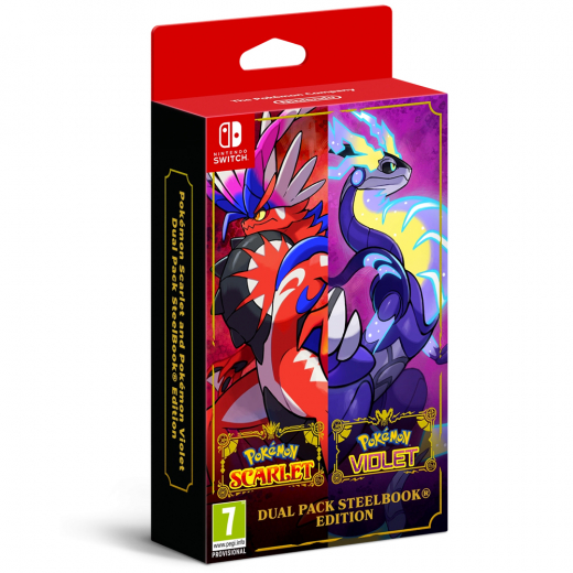 Pokémon Scarlet & Violet Dual Pack Steelbook Edition - Nintendo Switch i gruppen  hos Spelexperten (211216)