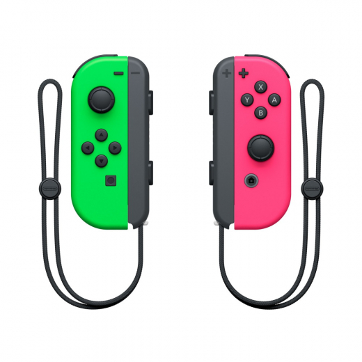 Nintendo Switch Joy-Con Par - Neon Grön/Neon Rosa  i gruppen SÄLLSKAPSSPEL / TV-spel / Nintendo Switch hos Spelexperten (212021)