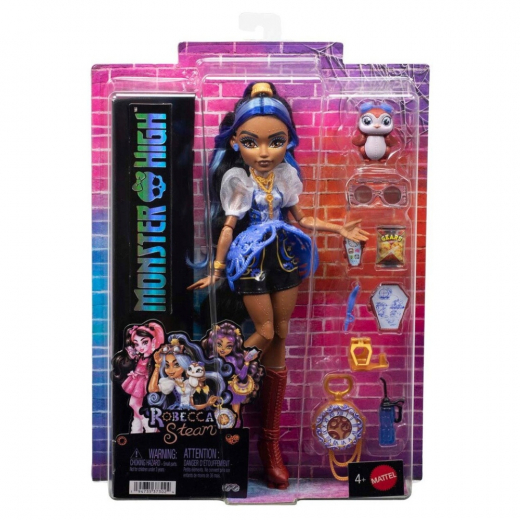Monster High Docka - Robecca Steam i gruppen LEKSAKER / Figurer och lekset / Monster High hos Spelexperten (218-2608)