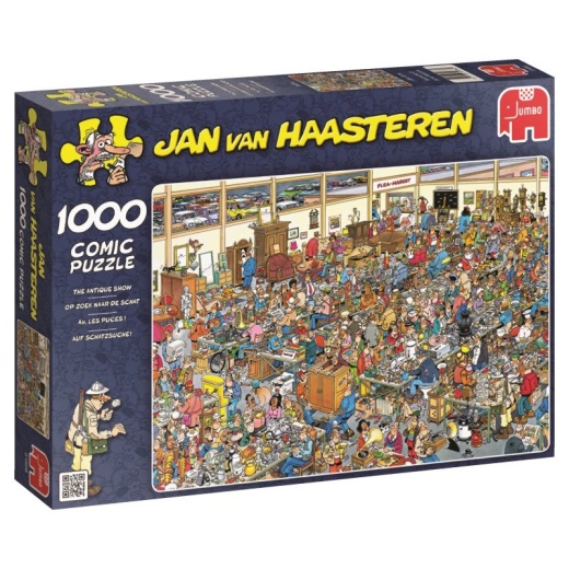 Jan van Haasteren Pussel - Antique Show 1000 Bitar i gruppen  hos Spelexperten (22-01886)
