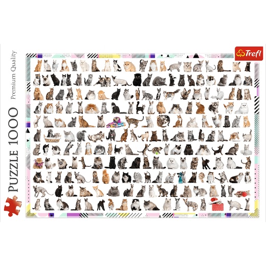 Trefl Pussel: 208 cats 1000 Bitar i gruppen  hos Spelexperten (22-10498)