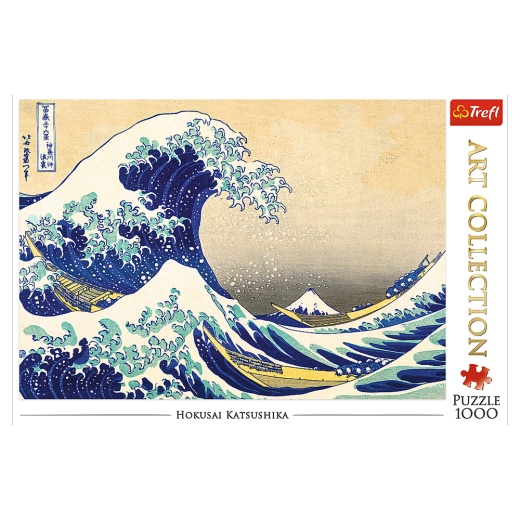 Trefl Pussel: The Great Wave of Kanagawa 1000 Bitar i gruppen PUSSEL / 1000 bitar hos Spelexperten (22-10521)