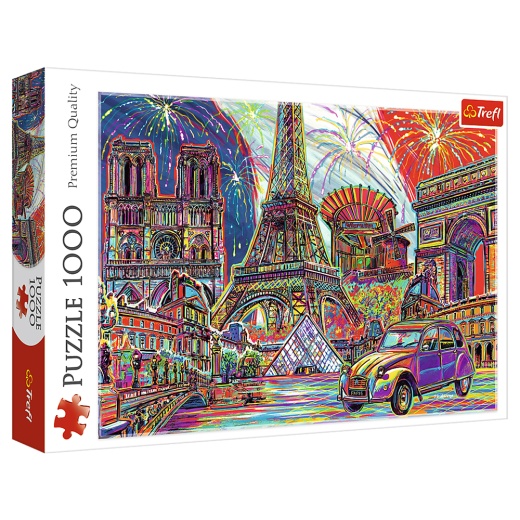 Trefl Pussel: Colours of Paris 1000 Bitar i gruppen PUSSEL / 1000 bitar hos Spelexperten (22-10524)