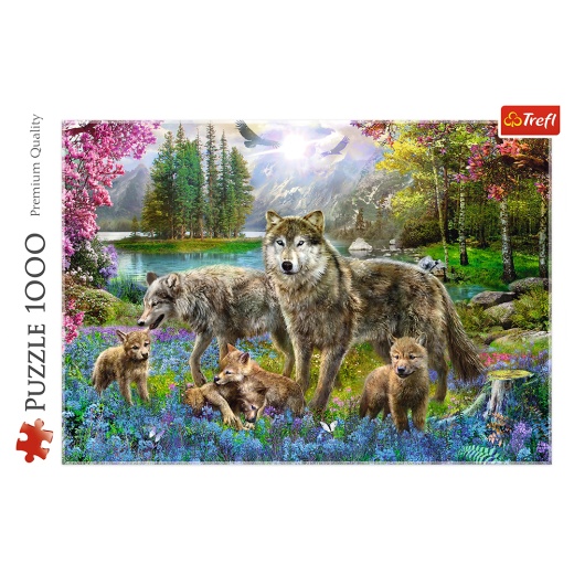 Trefl Pussel: Lupine family 1000 Bitar i gruppen PUSSEL / 1000 bitar hos Spelexperten (22-10558)